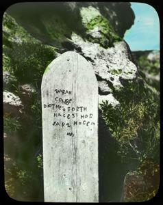 Image: Headstone at Battle Harbor